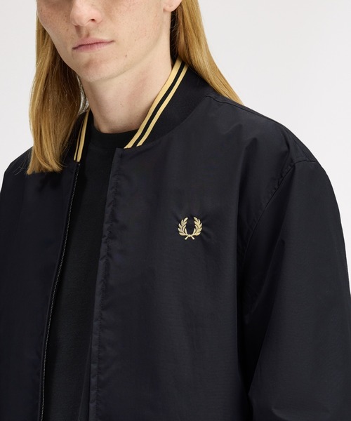 FRED PERRY(フレッドペリー)の「Brentham Bomber Jacket/ブレンサムボンバージャケット(ブルゾン・メンズ・ブラック・S/M/L)」の9枚目の写真