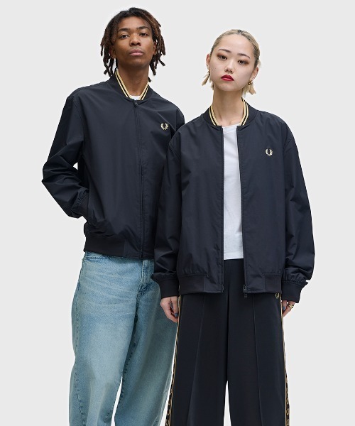 FRED PERRY(フレッドペリー)の「Brentham Bomber Jacket/ブレンサムボンバージャケット(ブルゾン・メンズ・ブラック・S/M/L)」の14枚目の写真