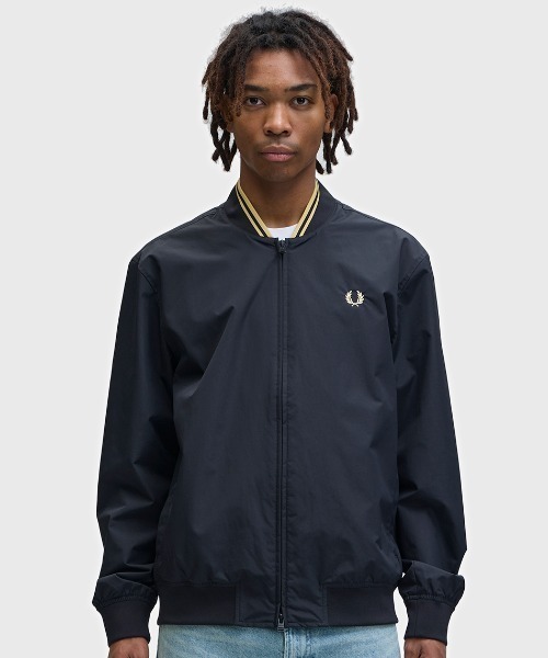FRED PERRY(フレッドペリー)の「Brentham Bomber Jacket/ブレンサムボンバージャケット(ブルゾン・メンズ・ブラック・S/M/L)」の3枚目の写真