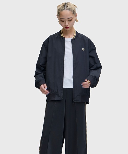 FRED PERRY(フレッドペリー)の「Brentham Bomber Jacket/ブレンサムボンバージャケット(ブルゾン・メンズ・ブラック・S/M/L)」の16枚目の写真