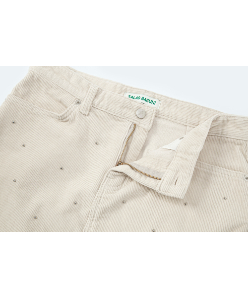 SALAD BAGUNI（サラダバグニ）の「Pearl Corduroy Mini Skirt - ivory（スカート・レディース・その他・M/S）」の4枚目の写真