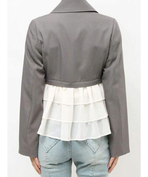 RESEXXY（リゼクシー）の「ドッキングフリルミディジャケット（その他アウター・レディース・アイボリー/グレー/ネイビー・FREE）」の21枚目の写真