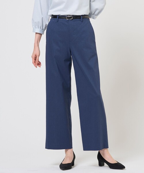J.PRESS Ladies(J.プレス レディス)の「【人気素材・セットアップ対応】セルロースリネンストレッチ セミワイド パンツ(その他パンツ・レディース・グレー系/ブルー系/ベージュ系/ネイビー系/ライトグレー系・XS/S/XXS)」の5枚目の写真