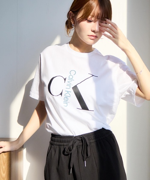 Calvin Klein（カルバン・クライン）の「【Calvin Klein/カルバンクライン】ショートスリーブ テキスト モノグラム クルーネック Tシャツ（Tシャツ/カットソー・メンズ・ホワイト系1/ブラック/ホワイト系2・M/S/XL/L）」の7枚目の写真