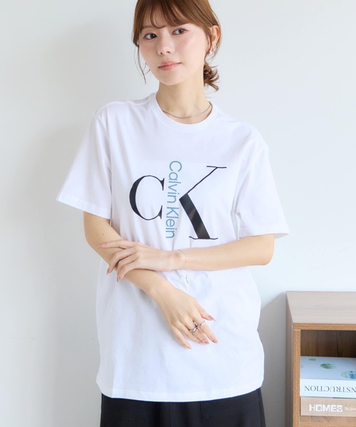 Calvin Klein（カルバン・クライン）の「【Calvin Klein/カルバンクライン】ショートスリーブ テキスト モノグラム クルーネック Tシャツ（Tシャツ/カットソー・メンズ・ホワイト系1/ブラック/ホワイト系2・M/S/XL/L）」の10枚目の写真