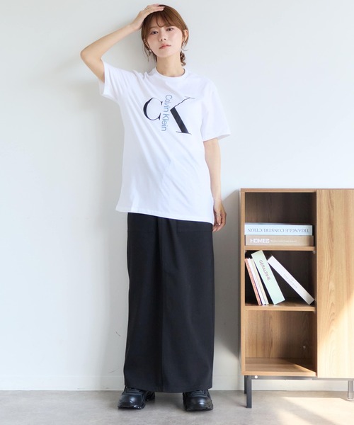 Calvin Klein（カルバン・クライン）の「【Calvin Klein/カルバンクライン】ショートスリーブ テキスト モノグラム クルーネック Tシャツ（Tシャツ/カットソー・メンズ・ホワイト系1/ブラック/ホワイト系2・M/S/XL/L）」の12枚目の写真