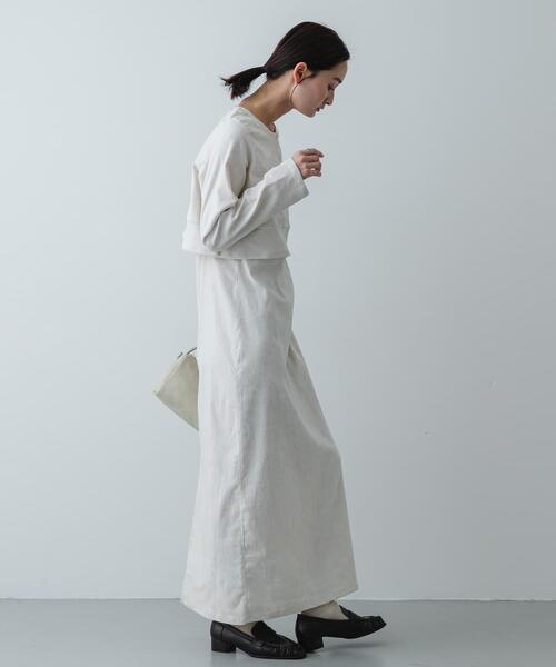 SENSE OF PLACE by URBAN RESEARCH（センスオブプレイスバイアーバンリサーチ）の「2Pベロアアンサンブルワンピース（ワンピース・レディース・アイボリー/ネイビー/ブラック・ONE/S）」の17枚目の写真