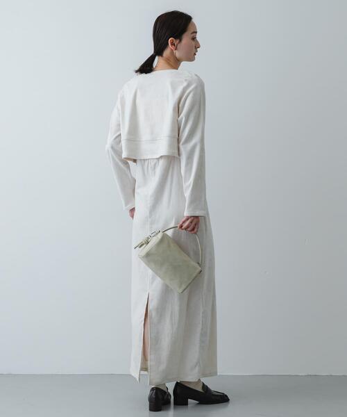 SENSE OF PLACE by URBAN RESEARCH（センスオブプレイスバイアーバンリサーチ）の「2Pベロアアンサンブルワンピース（ワンピース・レディース・アイボリー/ネイビー/ブラック・ONE/S）」の18枚目の写真