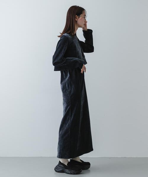 SENSE OF PLACE by URBAN RESEARCH（センスオブプレイスバイアーバンリサーチ）の「2Pベロアアンサンブルワンピース（ワンピース・レディース・アイボリー/ネイビー/ブラック・ONE/S）」の15枚目の写真