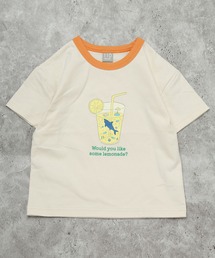 DILASH（ディラッシュ）の「【お揃い可◎・綿100％】爽やかレモネード×サメ君 グラフィックTシャツ（Tシャツ/カットソー）」