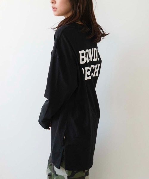 RUSTY(ラスティ)の「【RUSTY/ラスティー】レディース バックプリント 胸ポケット 長袖 ロンT(Tシャツ/カットソー・レディース・ライトブルー/ブラック・MEDIUM)」の12枚目の写真