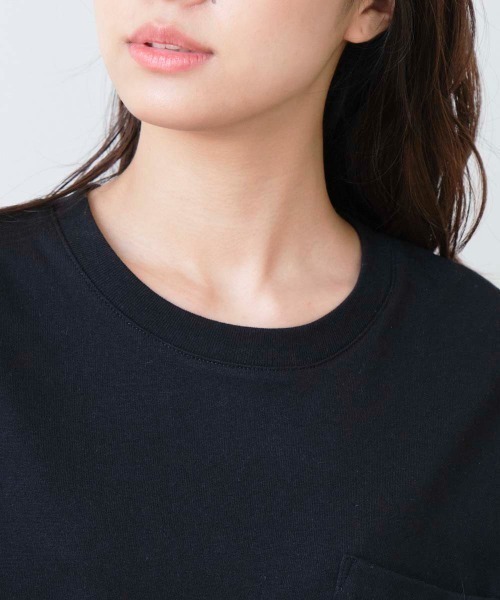 RUSTY(ラスティ)の「【RUSTY/ラスティー】レディース バックプリント 胸ポケット 長袖 ロンT(Tシャツ/カットソー・レディース・ライトブルー/ブラック・MEDIUM)」の7枚目の写真