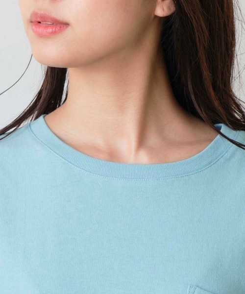 RUSTY(ラスティ)の「【RUSTY/ラスティー】レディース バックプリント 胸ポケット 長袖 ロンT(Tシャツ/カットソー・レディース・ライトブルー/ブラック・MEDIUM)」の10枚目の写真