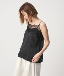 conte | ＜conte＞サテン レース キャミソールブラウス(キャミソール)