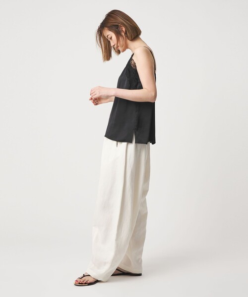 conte（コンテ）の「＜conte＞サテン レース キャミソールブラウス（キャミソール・レディース・ブラック・FREE）」の3枚目の写真