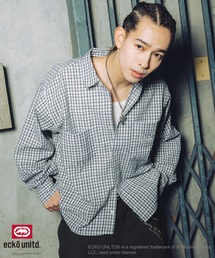 ecko unltd.（エコーアンリミテッド）の「ECKO UNLTD./別注ワンポイントワッシャーチェック長袖シャツ（シャツ/ブラウス）」