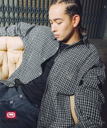 ecko unltd.（エコーアンリミテッド）の「ECKO UNLTD./別注ワンポイントワッシャーチェック長袖シャツ（シャツ/ブラウス）」