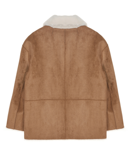 NICK&NICOLE（ニックアンドニコール）の「REVERSIBLE SHEARLING  FUR MUSTANG_BROWN（ムートンコート・レディース・その他・FREE）」の6枚目の写真