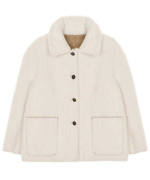 NICK&NICOLE（ニックアンドニコール）の「REVERSIBLE SHEARLING  FUR MUSTANG_BROWN（ムートンコート・レディース・その他・FREE）」の7枚目の写真