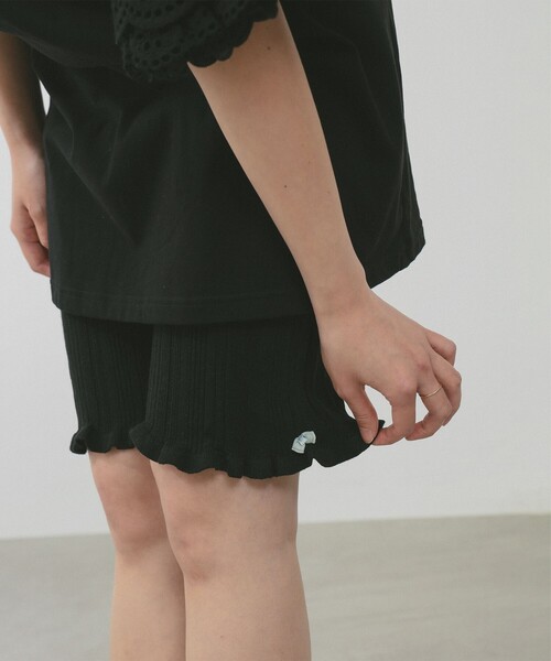 BEAMS COUTURE(ビームスクチュール)の「コットン ニット パンツ 26SS(その他パンツ・レディース・ホワイト系その他5/ブラック/ピンク/グレー・ONE SIZE)」の2枚目の写真
