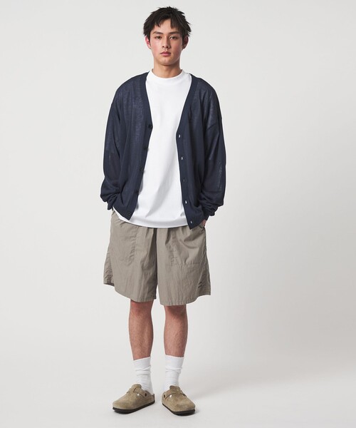 CITEN(シテン)の「<CITEN>ペーパーライクニットカーディガン(カーディガン/ボレロ・メンズ・ライトグレー/ネイビー/ブラック・L/M)」の9枚目の写真