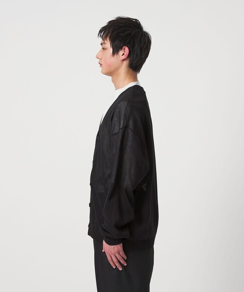 CITEN(シテン)の「<CITEN>ペーパーライクニットカーディガン(カーディガン/ボレロ・メンズ・ライトグレー/ネイビー/ブラック・L/M)」の11枚目の写真