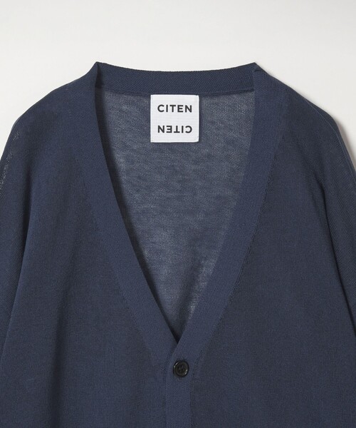 CITEN(シテン)の「<CITEN>ペーパーライクニットカーディガン(カーディガン/ボレロ・メンズ・ライトグレー/ネイビー/ブラック・L/M)」の15枚目の写真
