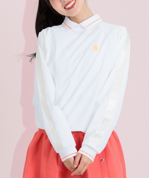 archivio(アルチビオ)の「<LADIES>バックメッシュ冷感プルオーバー(その他トップス・レディース・ホワイト/ネイビー・L/M/S)」の2枚目の写真