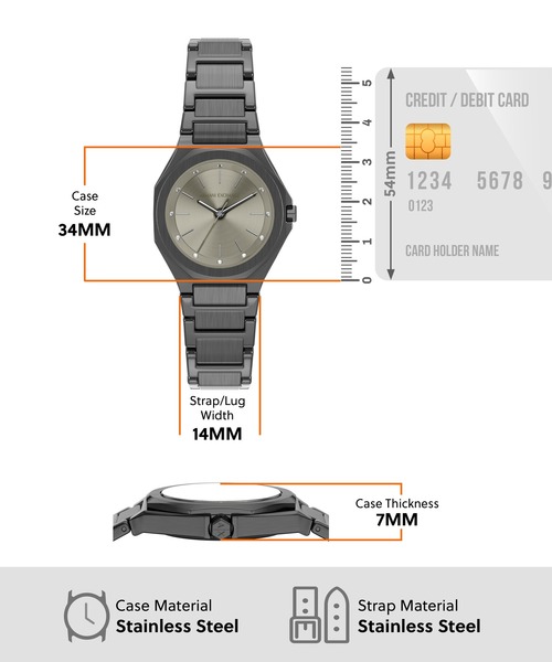 ARMANI EXCHANGE(アルマーニエクスチェンジ)の「アルマーニ・エクスチェンジ 腕時計 レディース アナログ ステンレス AX4625(アナログ腕時計・レディース・チャコールグレー・FREE)」の7枚目の写真