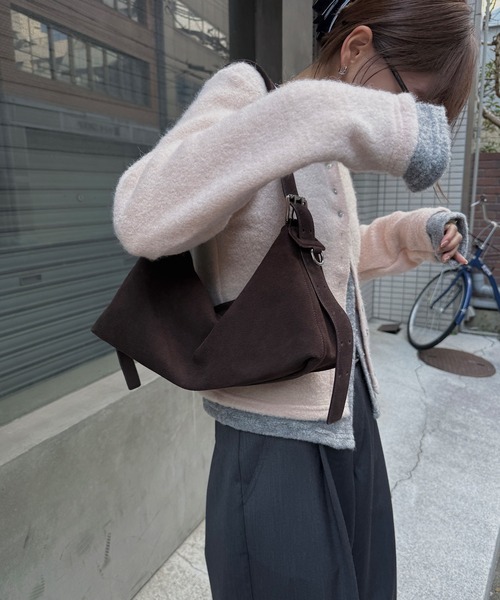 nananamoe(ナナナモエ)の「shell button layered knit cardigan(ニット/セーター・レディース・ピンク/ブラウン/ベージュ・FREE)」の22枚目の写真