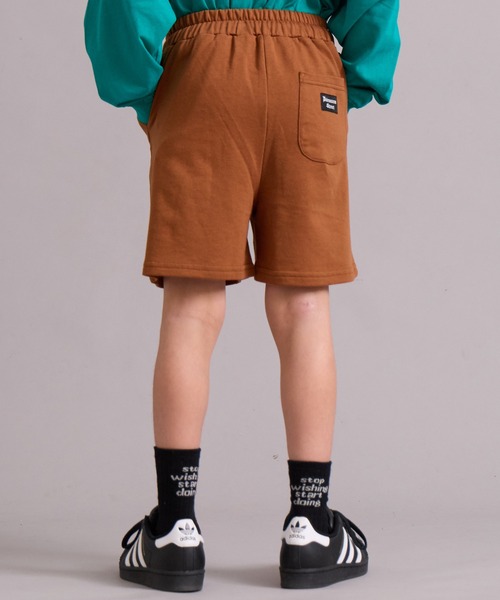 PAIRMANON STREET(ペアマノンストリート)の「裏毛 シンプル カラバリ ストリートショートパンツ【PAIRMANON STREET】(スウェットパンツ・キッズ・レッド/ブラウン/グリーン/イエロー/パープル/グレー/ブラック・110/120/130/140/150/160/90/100)」の12枚目の写真
