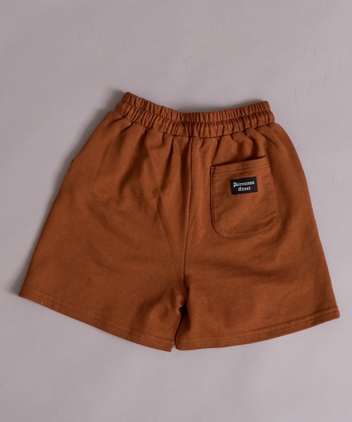 PAIRMANON STREET(ペアマノンストリート)の「裏毛 シンプル カラバリ ストリートショートパンツ【PAIRMANON STREET】(スウェットパンツ・キッズ・レッド/ブラウン/グリーン/イエロー/パープル/グレー/ブラック・110/120/130/140/150/160/90/100)」の21枚目の写真