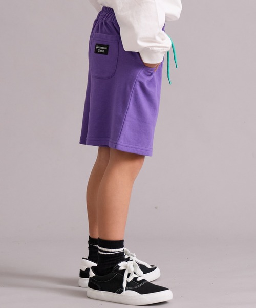 PAIRMANON STREET(ペアマノンストリート)の「裏毛 シンプル カラバリ ストリートショートパンツ【PAIRMANON STREET】(スウェットパンツ・キッズ・レッド/ブラウン/グリーン/イエロー/パープル/グレー/ブラック・110/120/130/140/150/160/90/100)」の17枚目の写真