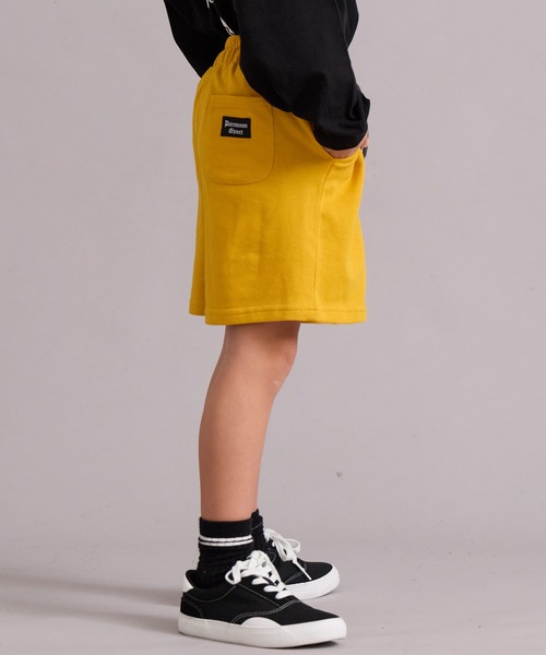 PAIRMANON STREET(ペアマノンストリート)の「裏毛 シンプル カラバリ ストリートショートパンツ【PAIRMANON STREET】(スウェットパンツ・キッズ・レッド/ブラウン/グリーン/イエロー/パープル/グレー/ブラック・110/120/130/140/150/160/90/100)」の21枚目の写真