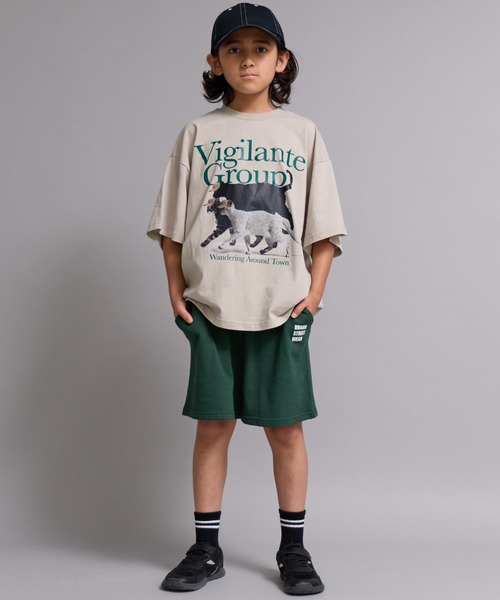 PAIRMANON STREET(ペアマノンストリート)の「裏毛 シンプル カラバリ ストリートショートパンツ【PAIRMANON STREET】(スウェットパンツ・キッズ・レッド/ブラウン/グリーン/イエロー/パープル/グレー/ブラック・110/120/130/140/150/160/90/100)」の20枚目の写真