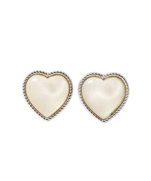 BEAMS HEART(ビームスハート)の「ぷっくり ハートピアス(ピアス(両耳用)・レディース・ブラック/ピンク/ホワイト系その他5・ONE SIZE)」の2枚目の写真