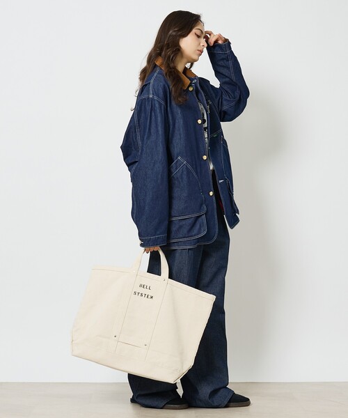 ABAHOUSE（アバハウス）の「【BELL SYSTEM / ベルシステム】Canvas Tool Bag / キャンバスツールバッグ/ ユニセックス/Lショート（トートバッグ・メンズ・アイボリー・フリー）」の8枚目の写真