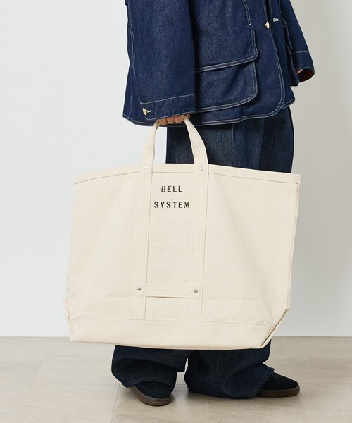 ABAHOUSE（アバハウス）の「【BELL SYSTEM / ベルシステム】Canvas Tool Bag / キャンバスツールバッグ/ ユニセックス/Lショート（トートバッグ・メンズ・アイボリー・フリー）」の7枚目の写真