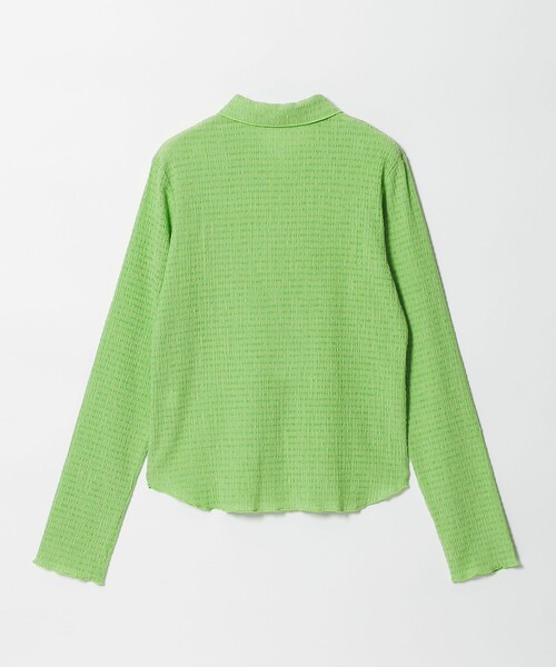 Steven Alan（スティーブンアラン）の「＜Steven Alan＞クレープ シャツ カーディガン（カーディガン/ボレロ・レディース・ケリーグリーン/ネイビー/オフホワイト・FREE）」の11枚目の写真