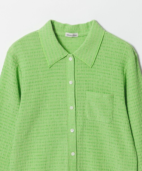 Steven Alan（スティーブンアラン）の「＜Steven Alan＞クレープ シャツ カーディガン（カーディガン/ボレロ・レディース・ケリーグリーン/ネイビー/オフホワイト・FREE）」の12枚目の写真