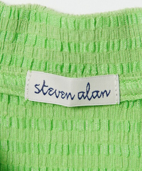 Steven Alan（スティーブンアラン）の「＜Steven Alan＞クレープ シャツ カーディガン（カーディガン/ボレロ・レディース・ケリーグリーン/ネイビー/オフホワイト・FREE）」の17枚目の写真