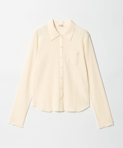 Steven Alan（スティーブンアラン）の「＜Steven Alan＞クレープ シャツ カーディガン（カーディガン/ボレロ・レディース・ケリーグリーン/ネイビー/オフホワイト・FREE）」の18枚目の写真