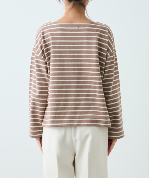 COHINA(コヒナ)の「ボートネックバスクシャツ 【低身長・小柄女性】(Tシャツ/カットソー・レディース・オレンジ/ベージュ/ホワイト・ONE SIZE)」の18枚目の写真