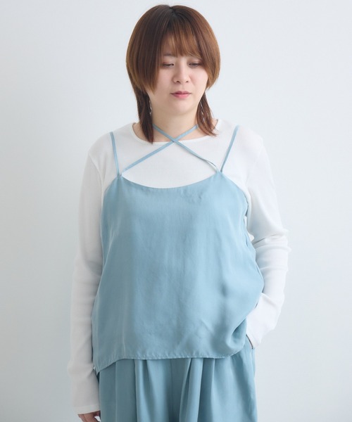 KATHARINE ROSS(キャサリンロス)の「【KATHARINE ROSS】とろみキュプラキャミソール(キャミソール・レディース・ライトブルー/オレンジ・FREE)」の18枚目の写真