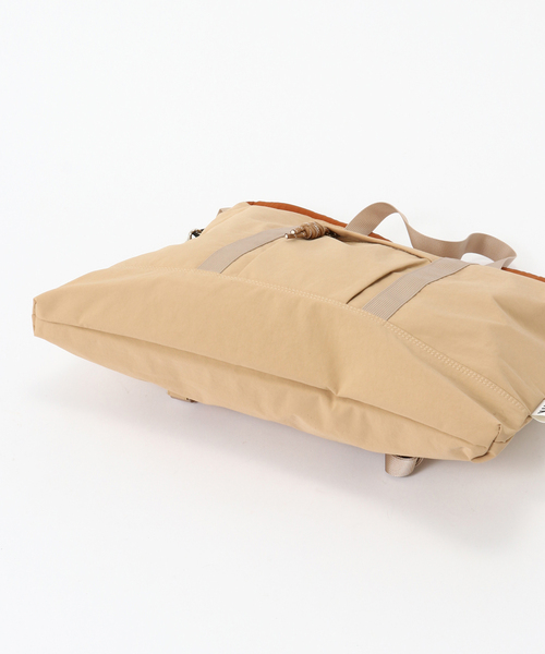 JOINT WORKS（ジョイントワークス）の「CONTROL FREAK/コントロール フリーク　ナイロン3WAYスクエアトート（トートバッグ・レディース・ベージュ/グリーン/ブラック・FREE）」の5枚目の写真