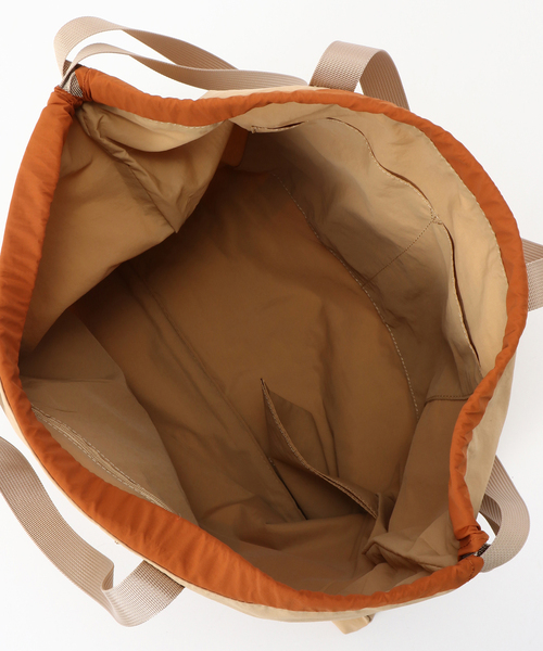 JOINT WORKS（ジョイントワークス）の「CONTROL FREAK/コントロール フリーク　ナイロン3WAYスクエアトート（トートバッグ・レディース・ベージュ/グリーン/ブラック・FREE）」の6枚目の写真