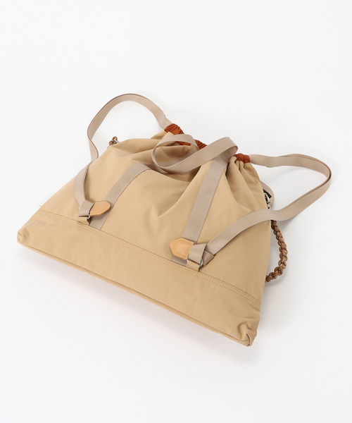 JOINT WORKS（ジョイントワークス）の「CONTROL FREAK/コントロール フリーク　ナイロン3WAYスクエアトート（トートバッグ・レディース・ベージュ/グリーン/ブラック・FREE）」の13枚目の写真