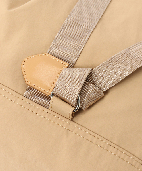 JOINT WORKS（ジョイントワークス）の「CONTROL FREAK/コントロール フリーク　ナイロン3WAYスクエアトート（トートバッグ・レディース・ベージュ/グリーン/ブラック・FREE）」の14枚目の写真