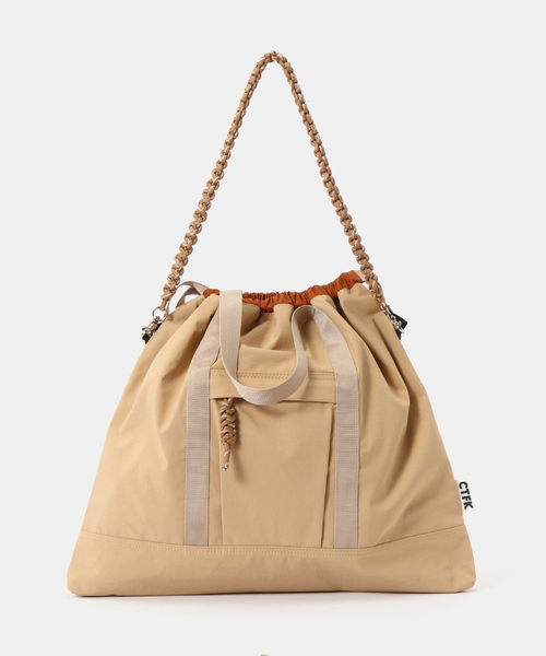 JOINT WORKS（ジョイントワークス）の「CONTROL FREAK/コントロール フリーク　ナイロン3WAYスクエアトート（トートバッグ・レディース・ベージュ/グリーン/ブラック・FREE）」の16枚目の写真