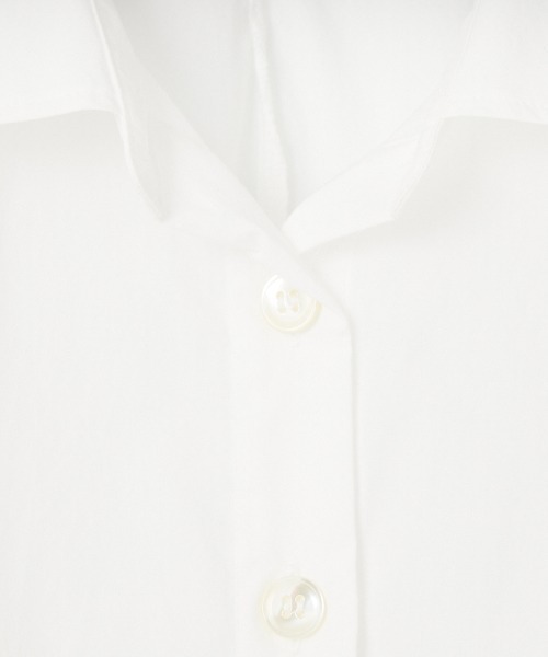 mizuiroind（ミズイロインド）の「[mizuiro ind/ミズイロインド] コクーンショートシャツ（シャツ/ブラウス・レディース・ブラック/オフホワイト・F）」の6枚目の写真